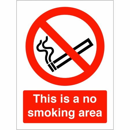 This Is A No Smoking Area Sign