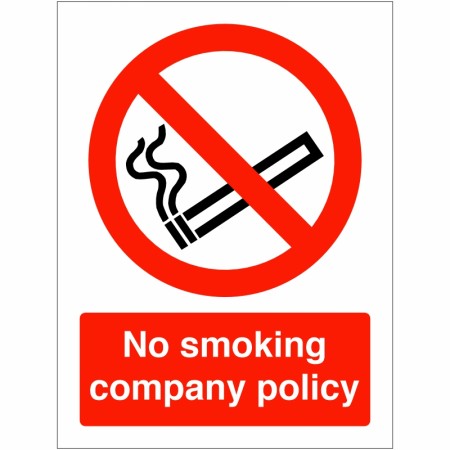 No Smoking Company Policy Sign