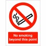 No Smoking Beyond This Point Sign