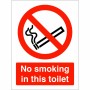 No Smoking In This Toilet Sign