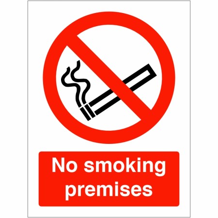 No Smoking Premises Sign