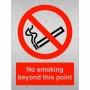 No Smoking Beyond This Point Sign