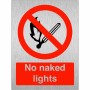 No Naked Light Sign
