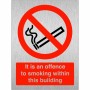 It Is An Offence To Smoke Within This Building Sign