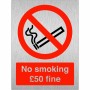 No Smoking £50 Fine Sign