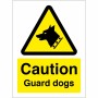 Caution Guard Dogs Sign