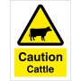 Caution Cattle Sign