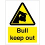 Bull Keep Out Sign