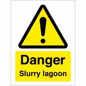 Danger Slurry Lagoon Sign