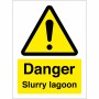 Danger Slurry Lagoon Sign