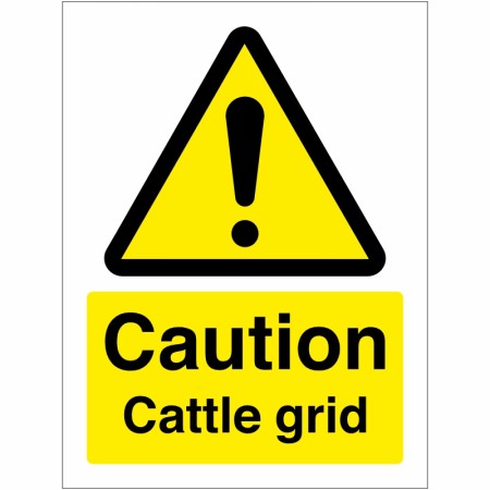 Caution Cattle Grid Sign