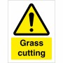 Grass Cutting Sign