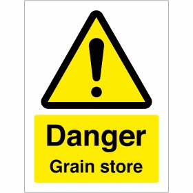 Danger Grain Store Sign