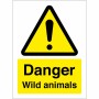 Danger Wild Animals Sign