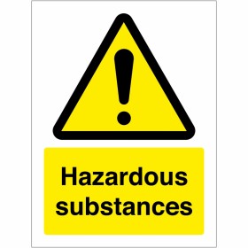 Hazardous Substances Sign
