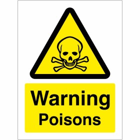 Warning Poisons Sign