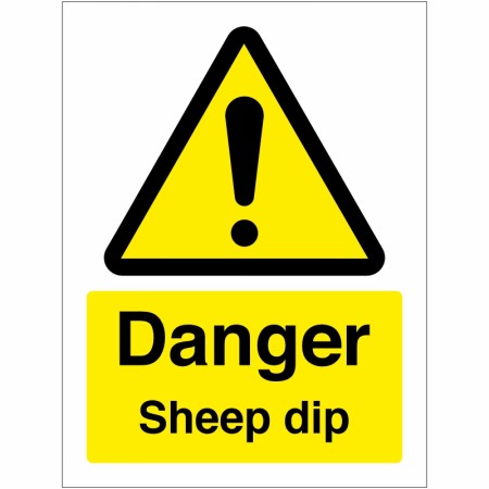 Danger Sheep Dip Sign
