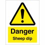 Danger Sheep Dip Sign