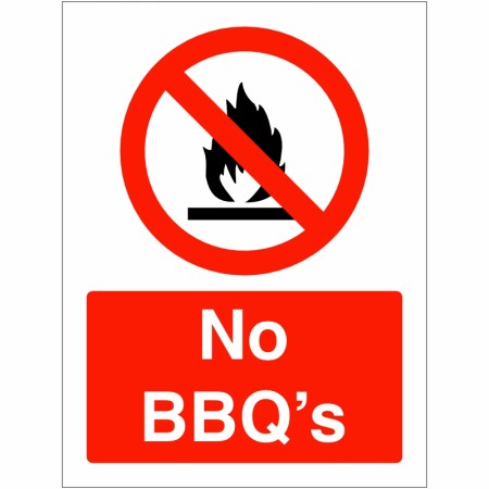 No BBQ's Sign