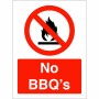 No BBQ's Sign