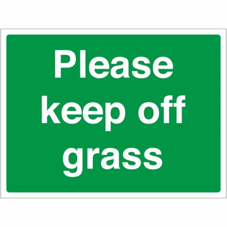 Please Keep Off Grass Sign