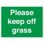 Please Keep Off Grass Sign