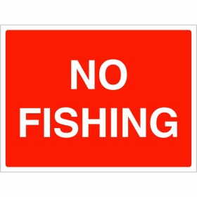 No Fishing Sign