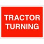 Tractor Turning Sign