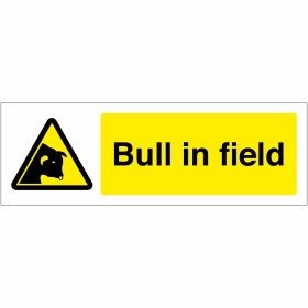 Bull In Field Sign