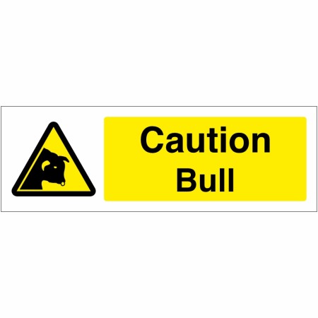 Caution Bull Sign