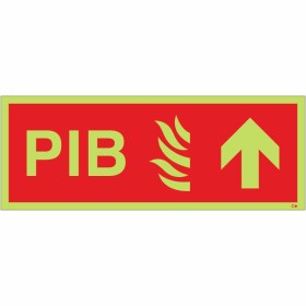 Glow in the Dark Premises Information Box (PIB) Arrow Up Sign Glow in the Dark Premises Information Box (PIB) Arrow Up Sign