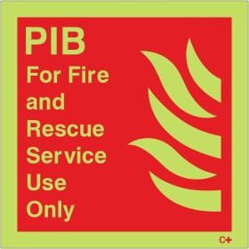 Glow in the Dark Premises Information Box (PIB) For Fire and Rescue Service Use Only Sign Glow in the Dark Premises Information Box (PIB) For Fire and Rescue Service Use Only Sign