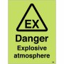 Danger Explosive Atmosphere Photoluminescent Sign