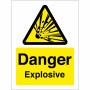 Danger Explosive Warning Sign