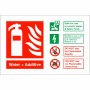 Water + Additive Fire Identification Sign