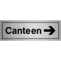 Canteen Right Door Sign