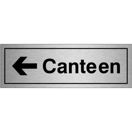 Canteen Left Door Sign