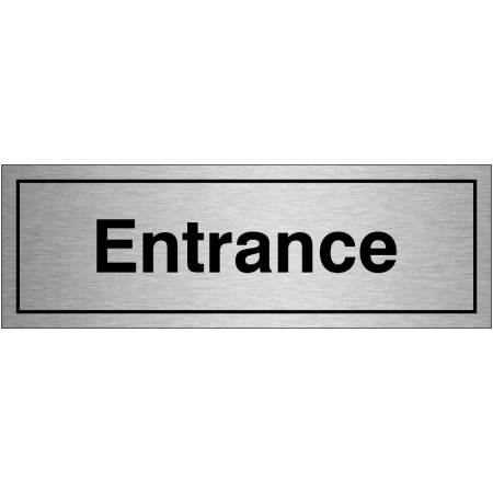 Entrance Door Sign - Aluminium