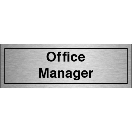 Office Manager Door Sign