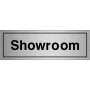 Brushed Aluminium Showroom Sign