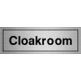 Cloakroom Sign - Aluminium