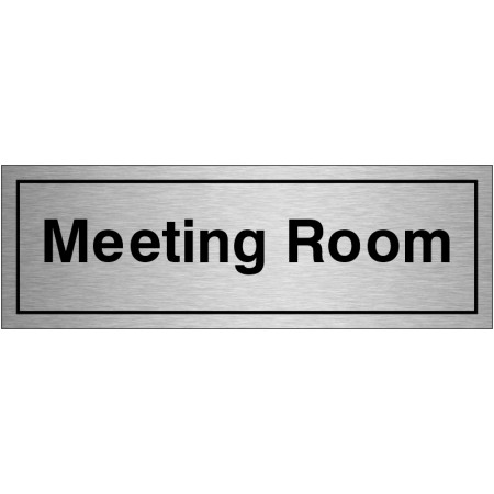 Meeting Room Door Sign - Aluminium