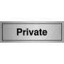 Private Door Sign - Aluminium