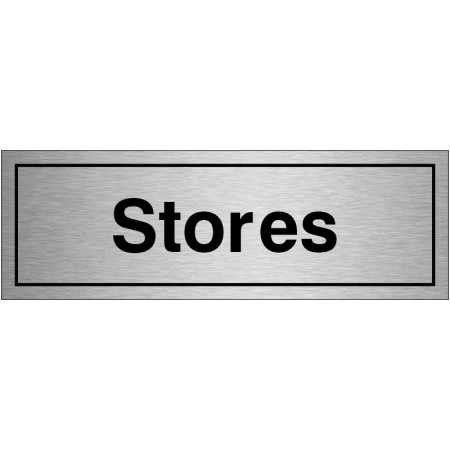 Stores Door Sign Aluminium