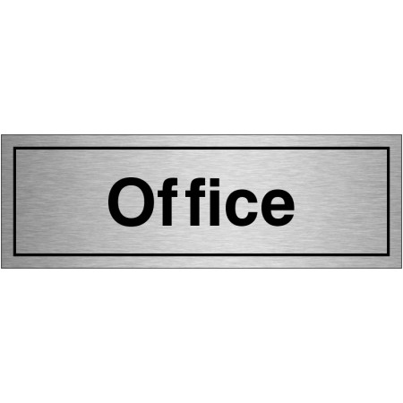 Office Door Sign - Aluminium
