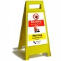 Caution Paslode Nail Gun In Use Free Standing Sign
