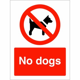 No Dogs Sign