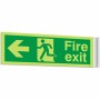 Fire Exit Left Corridor Sign