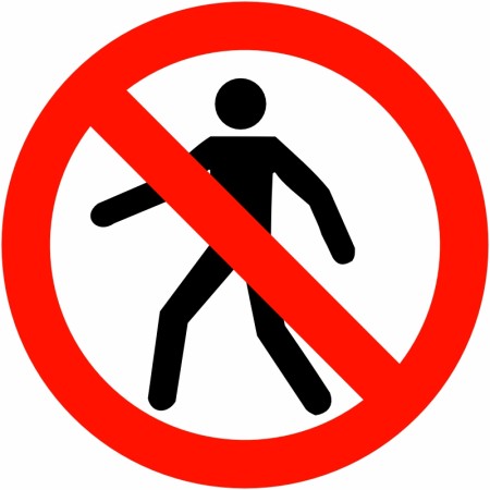 no pedestrians symbol