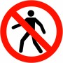 no pedestrians symbol